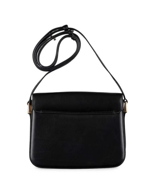 A.P.C. Black Grace Logo-Embossed Shoulder Bag