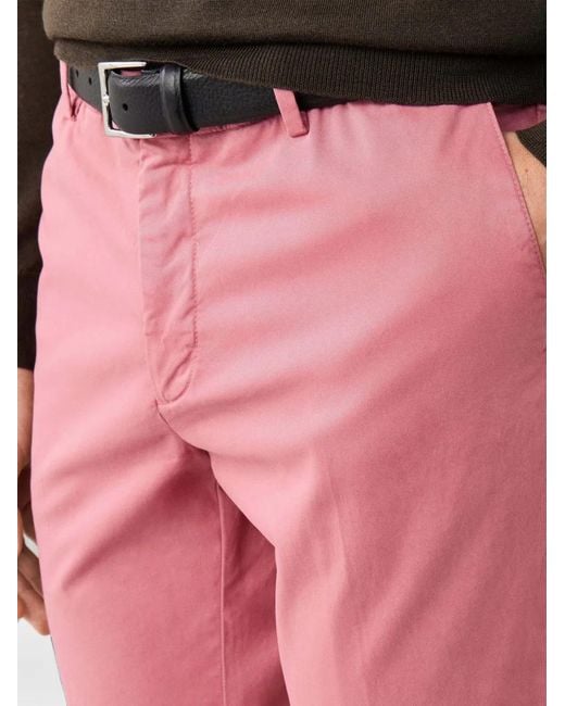 Hackett Pink Kensington Slim-Fit Trousers for men