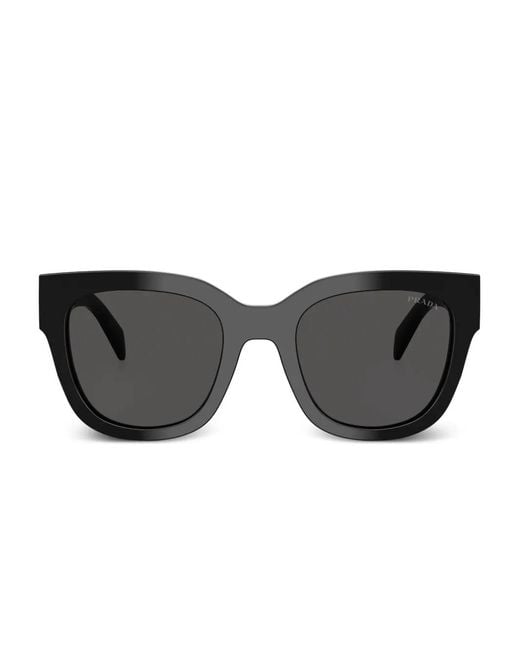 Prada Black Square-Frame Sunglasses