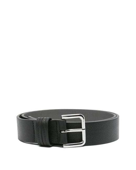 Marc O' Polo Gray Grained Leather Belt