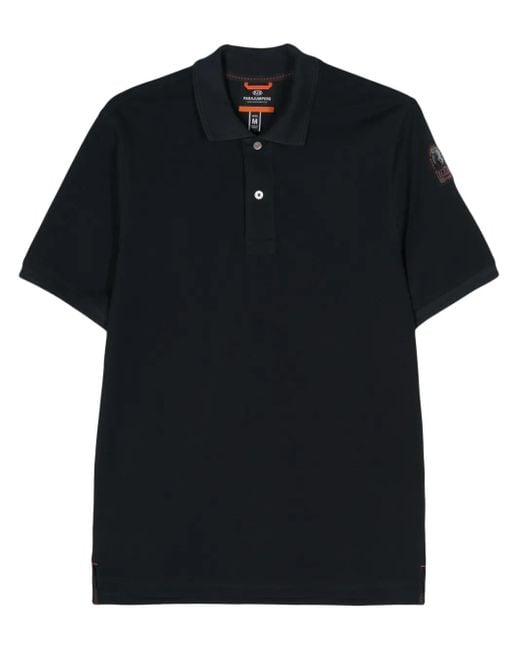 Parajumpers Black Gangapuma Polo Shirt for men