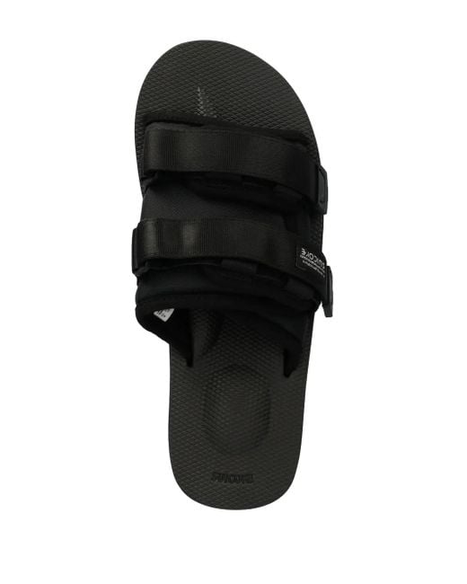 Suicoke Black Touch-Strap Slides