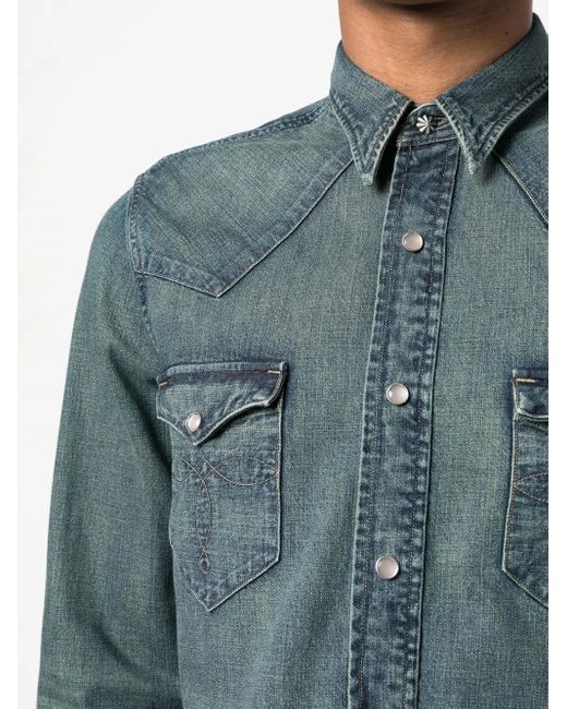 RRL Denim Overhemd in het Green voor heren