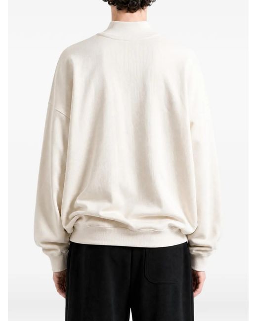 Willy Chavarria Blue Gilroy Crew-Neck Sweatshirt for men