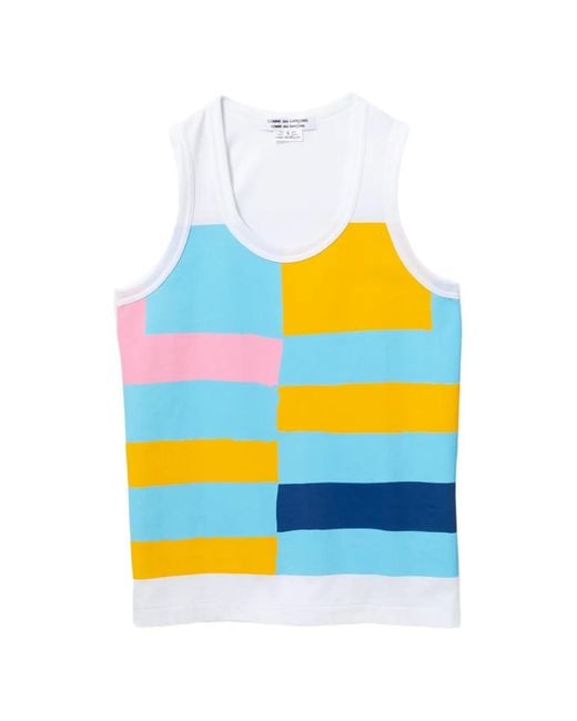 Top Con Design Patchwork di Comme des Garçons in White