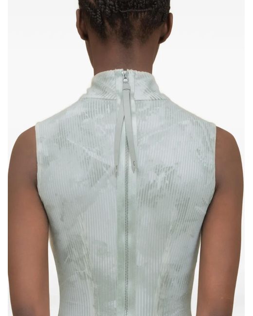 Contessa Mills Blue Bella Hand-Painted Handkerchief-Hem Dress