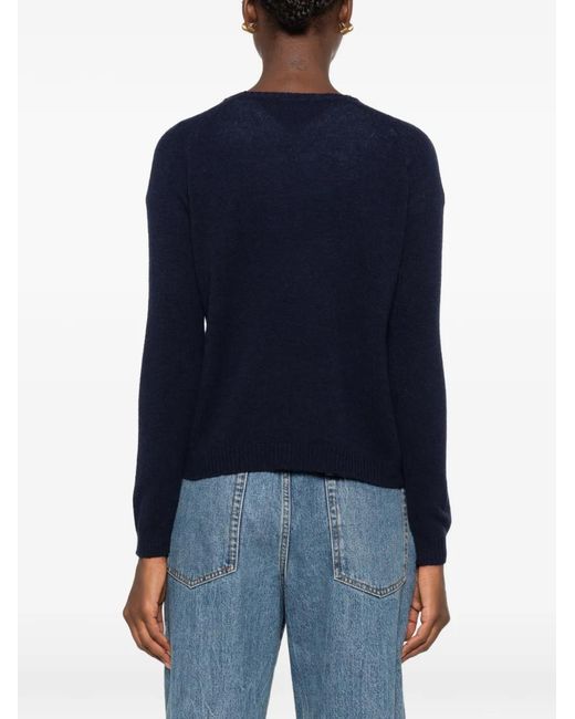 Base London Blue Round-Neck Sweater