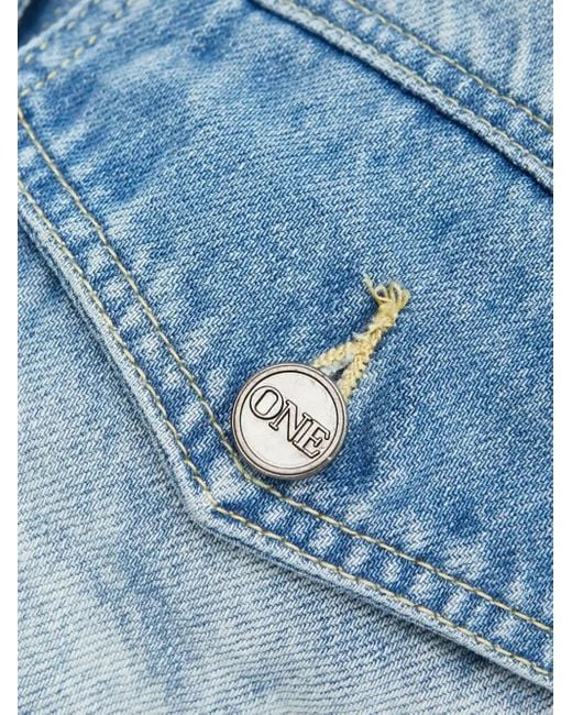 One Teaspoon Blue Studded Denim Jacket