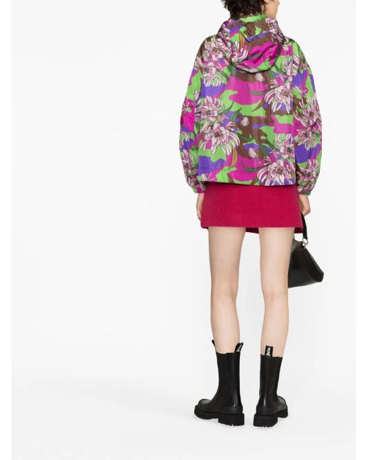 Moncler Pink Severau Floral-Print Jacket