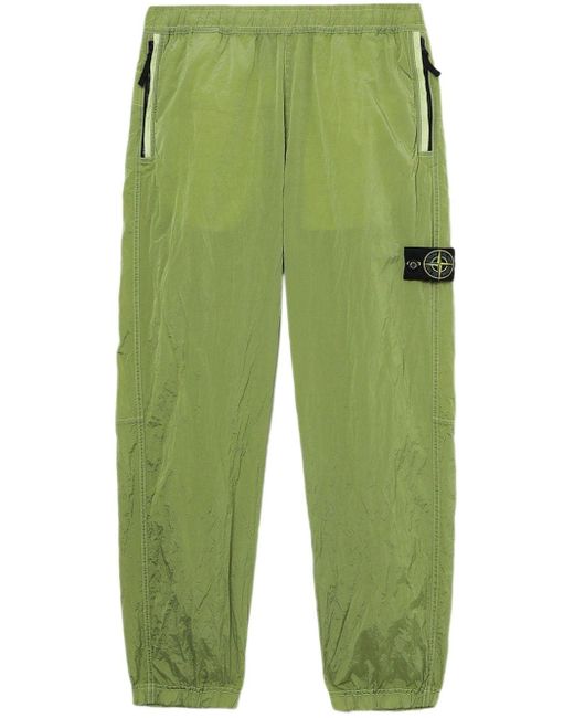 Pantalon de jogging à patch logo Stone Island pour homme en coloris Green