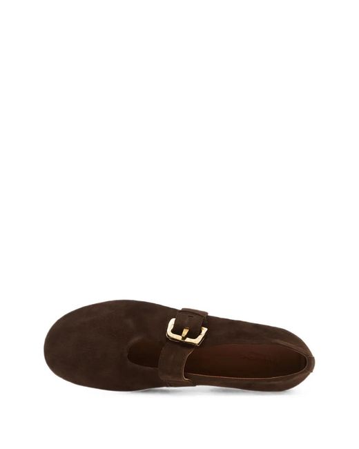 Vagabond Brown Aleya Buckle-Fastening Ballet Flats