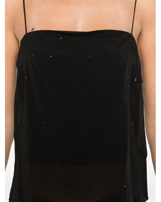 St. Agni Black Glass Bead Top
