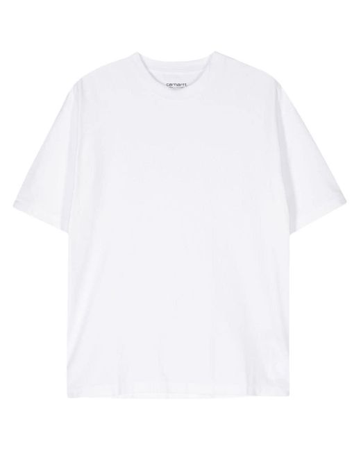 メンズ Carhartt ロゴ Tシャツ White