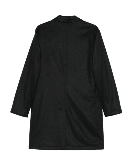 KIRED Black Single-Breasted Coat for men