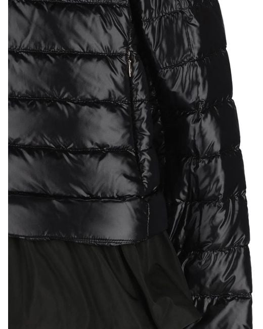 Herno Jassen ,Zwart ,Gewatteerd Pufferjack Met Rits in het Black