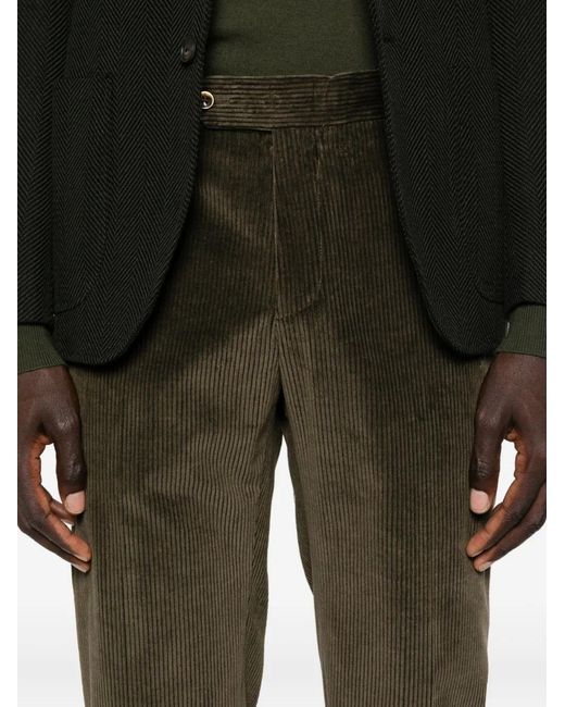 PT Torino Gray Corduroy Pants for men