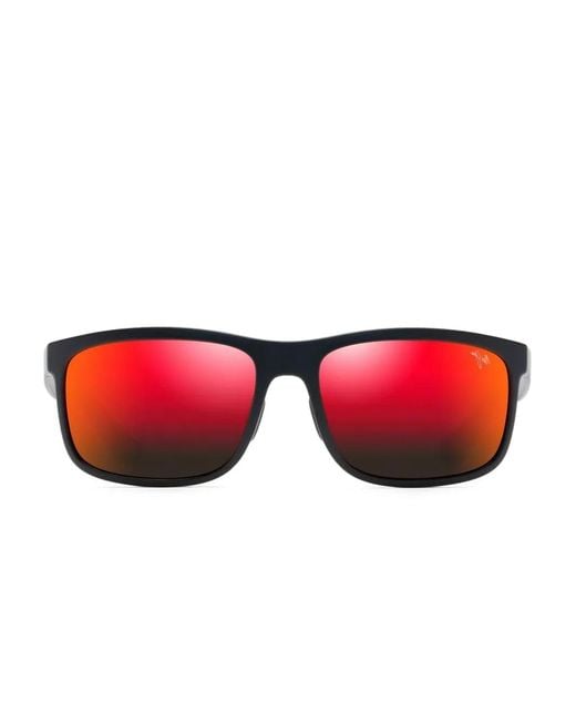 Maui Jim Red Square-Frame Sunglasses