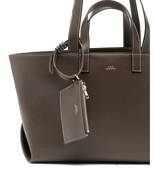 Borsa Tote di A.P.C. in Brown