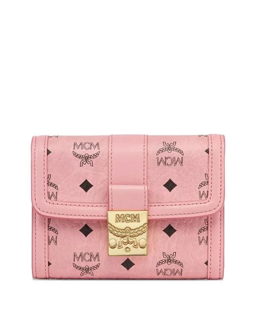 MCM Pink Small Tracy Wallet