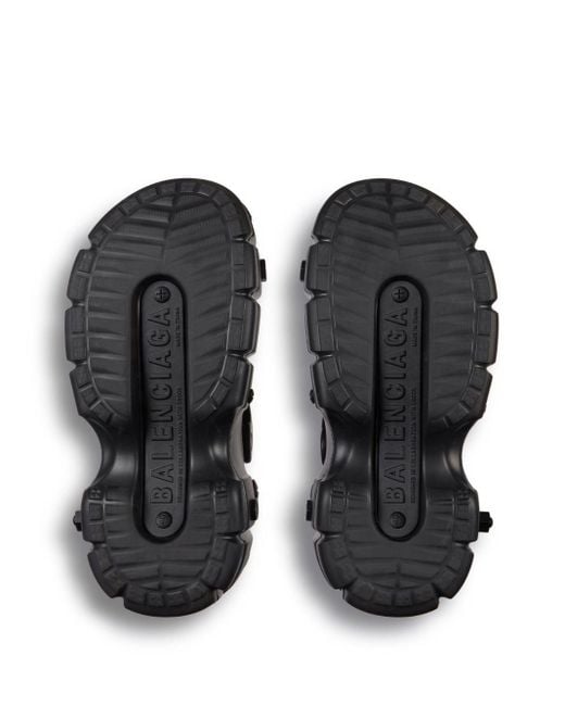 Balenciaga Black X Crocs Hardcrocs Platform Mules
