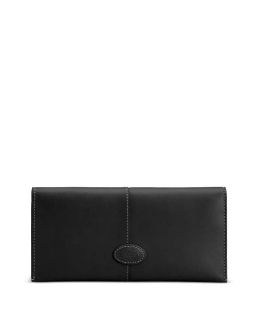Tod's Black Vertical Leather Wallet for men