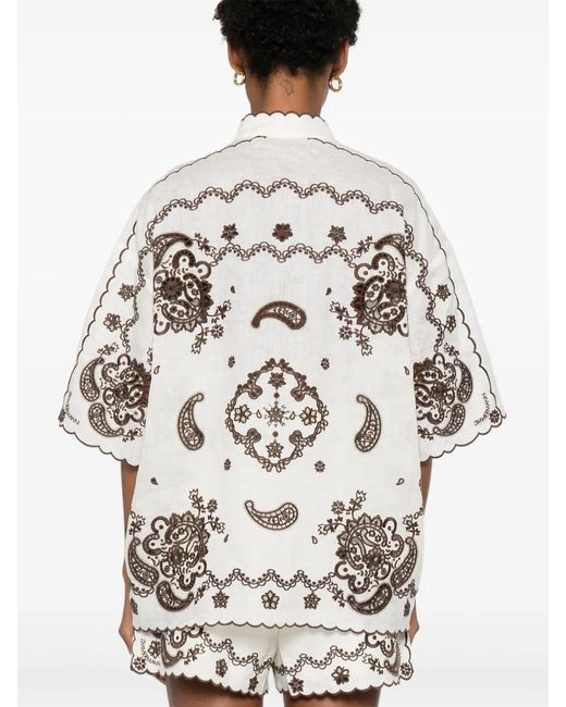 Zimmermann Ascension Blouse in het White