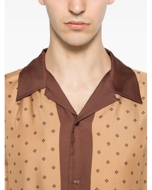 Sandro Natural Monogram-Pattern Shirt for men