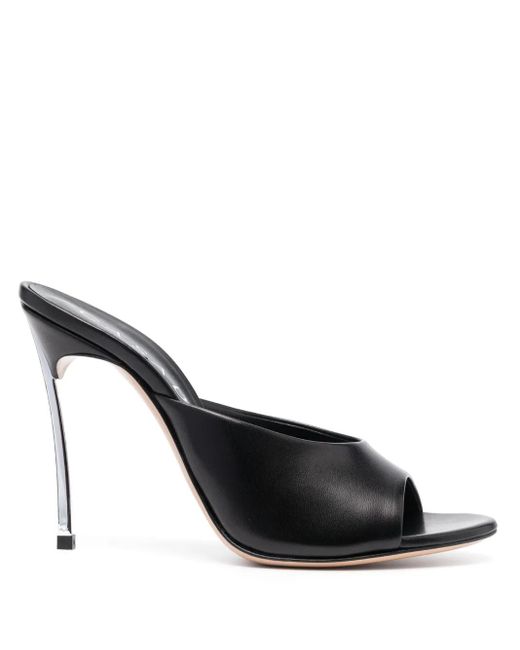 Casadei Black Heeled Sandals