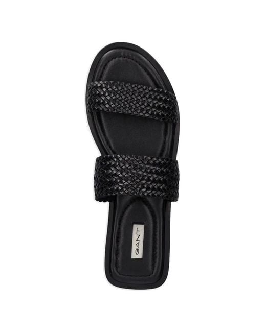Gant White Double-Strap Flat Sandals