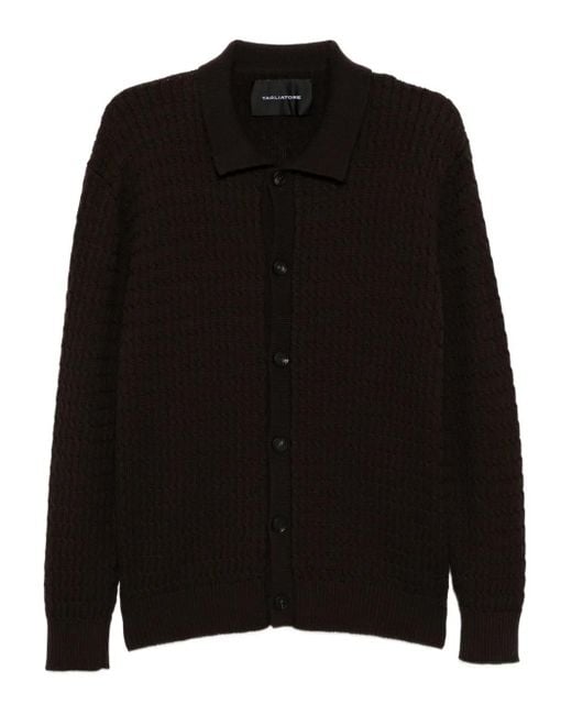 Tagliatore Anson Vest in het Black voor heren