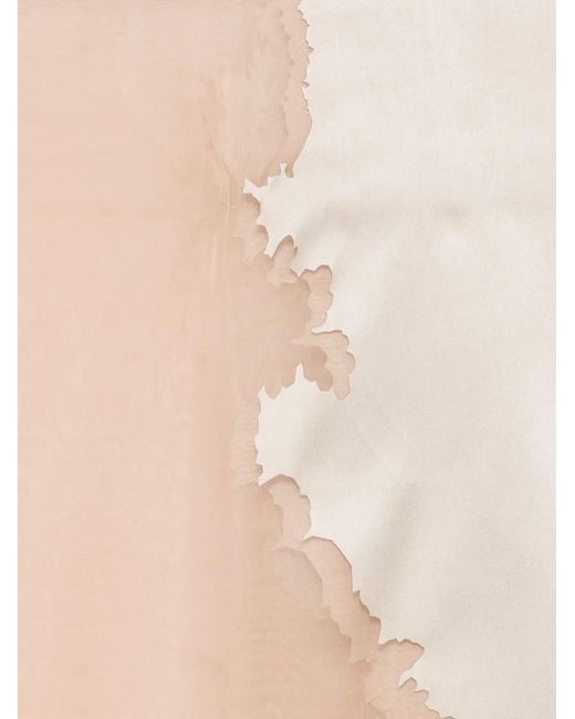 JULIE KEGELS White Logo-Patch Scarf