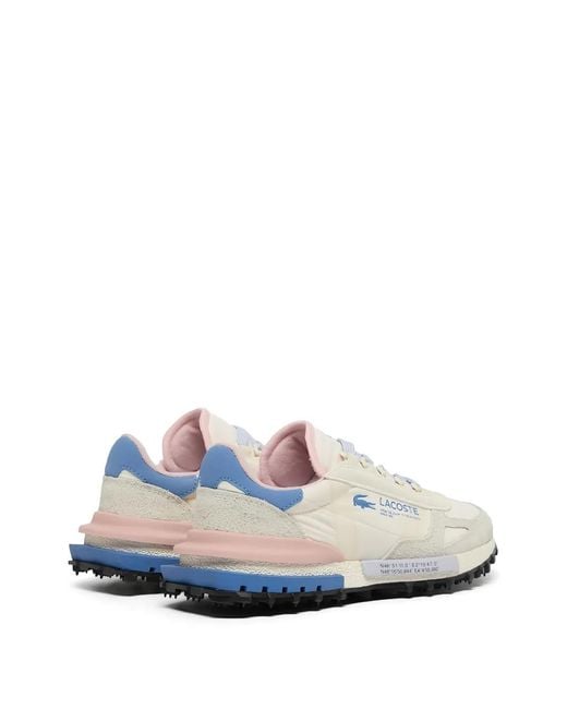 Lacoste White Elite Active Lace-Up Sneakers