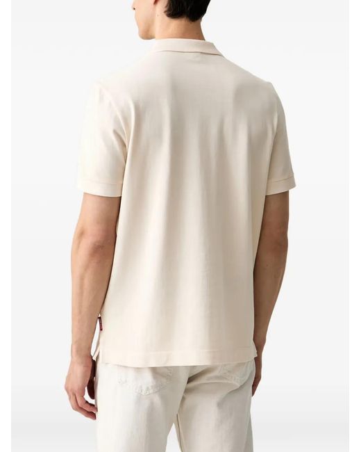 Joop! White Logo-Patch V-Neck Shirt for men