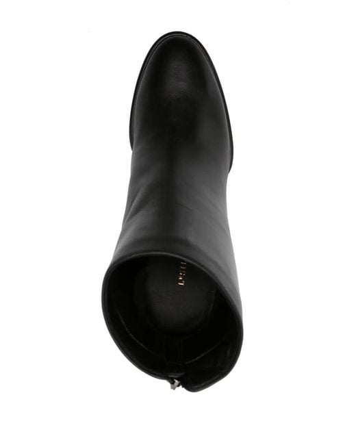 Le Silla Black Elsa 85Mm Leather Ankle Boots