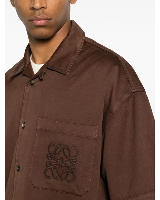 Loewe Brown Paula's Ibiza Cotton Shirt for men