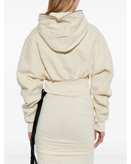 Rick Owens Natural Jersey Cropped Jacket