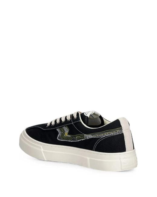 Stepney Workers Club White S-Strike Embroidered Canvas Sneakers for men
