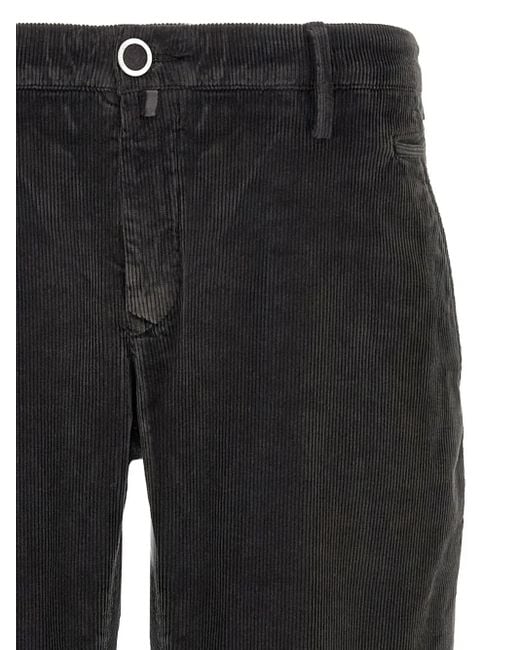 Pantaloni A Coste di Jacob Cohen in Black da Uomo