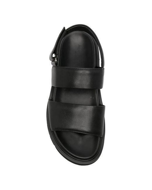 Alberto Gozzi White Touch-Strap Ridged-Sole Sandals for men