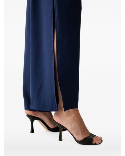 Morgan Blue Pleated Palazzo Pants