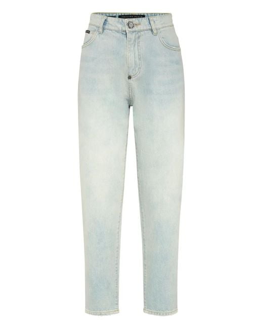 Philipp Plein Blue Mom Fit Jeans