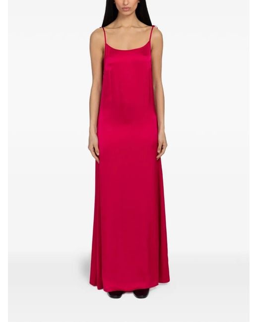 Samsøe & Samsøe Red Sasinga Tie-Strap Dress