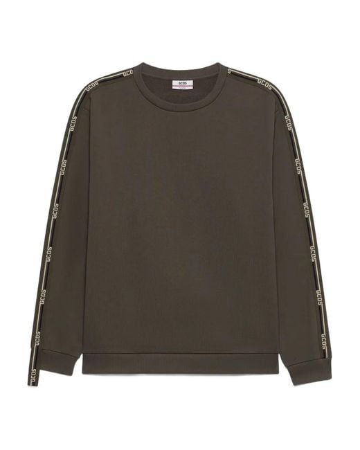 Gcds Brown Logo-Embellishment Sweater for men
