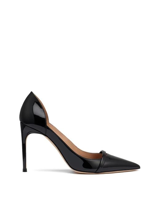 Malone Souliers Black Crawford Pointed-Toe Pumps