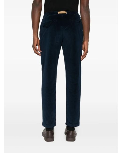 Pantalon En Velours À Taille Ceinturée White Sand pour homme en coloris Blue