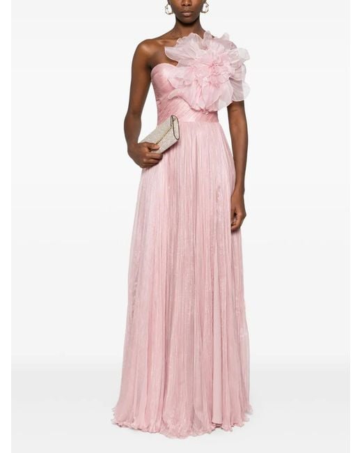 IRIS SERBAN Pink Ruby Maxi Dress