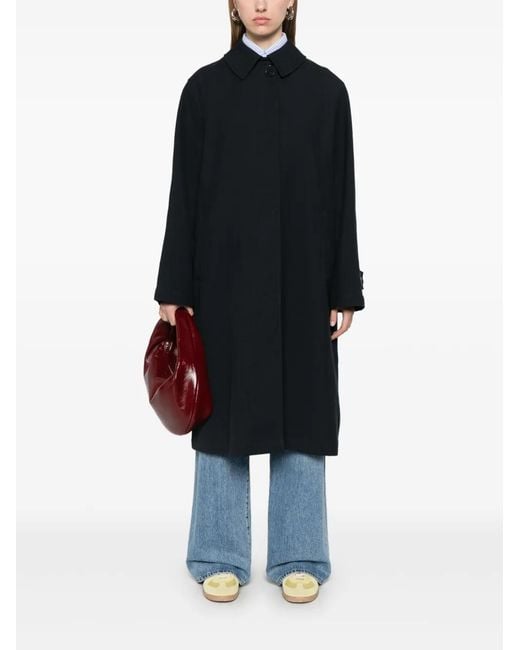 Closed Black Cotton Midi Coat