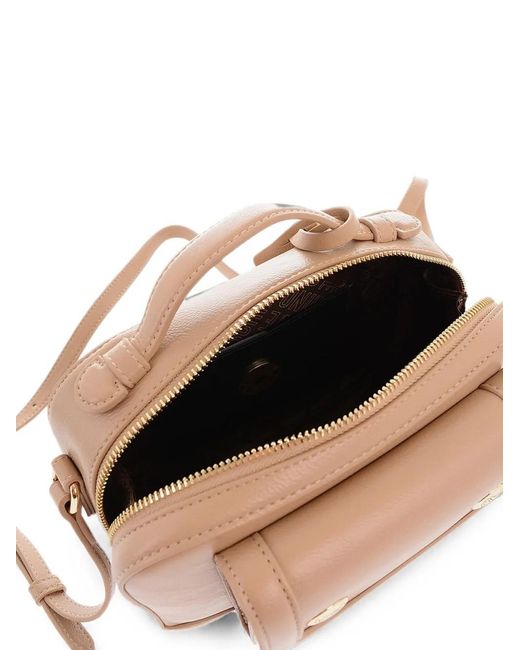 Moschino Natural Logo-Plaque Shoulder Bag