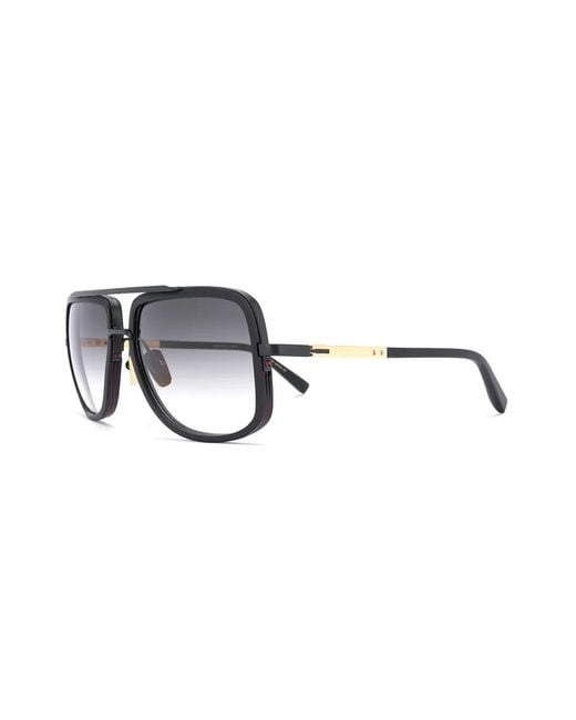 Dita Eyewear Black Gradient Oversized Sunglasses