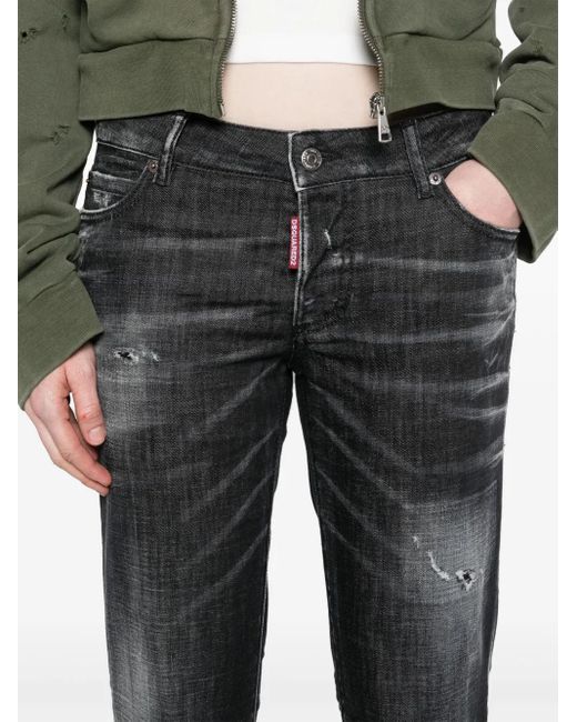 DSquared² Gray Jennifer Skinny Jeans